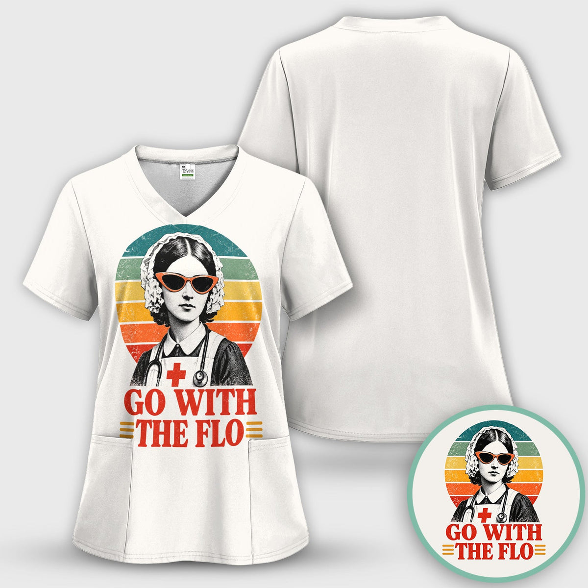 Go With The Flo Nurse Shirt