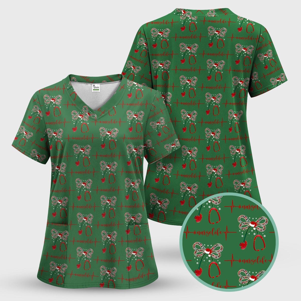 Stethoscope Heartbeat Nurse Shirt - Christmas Gift