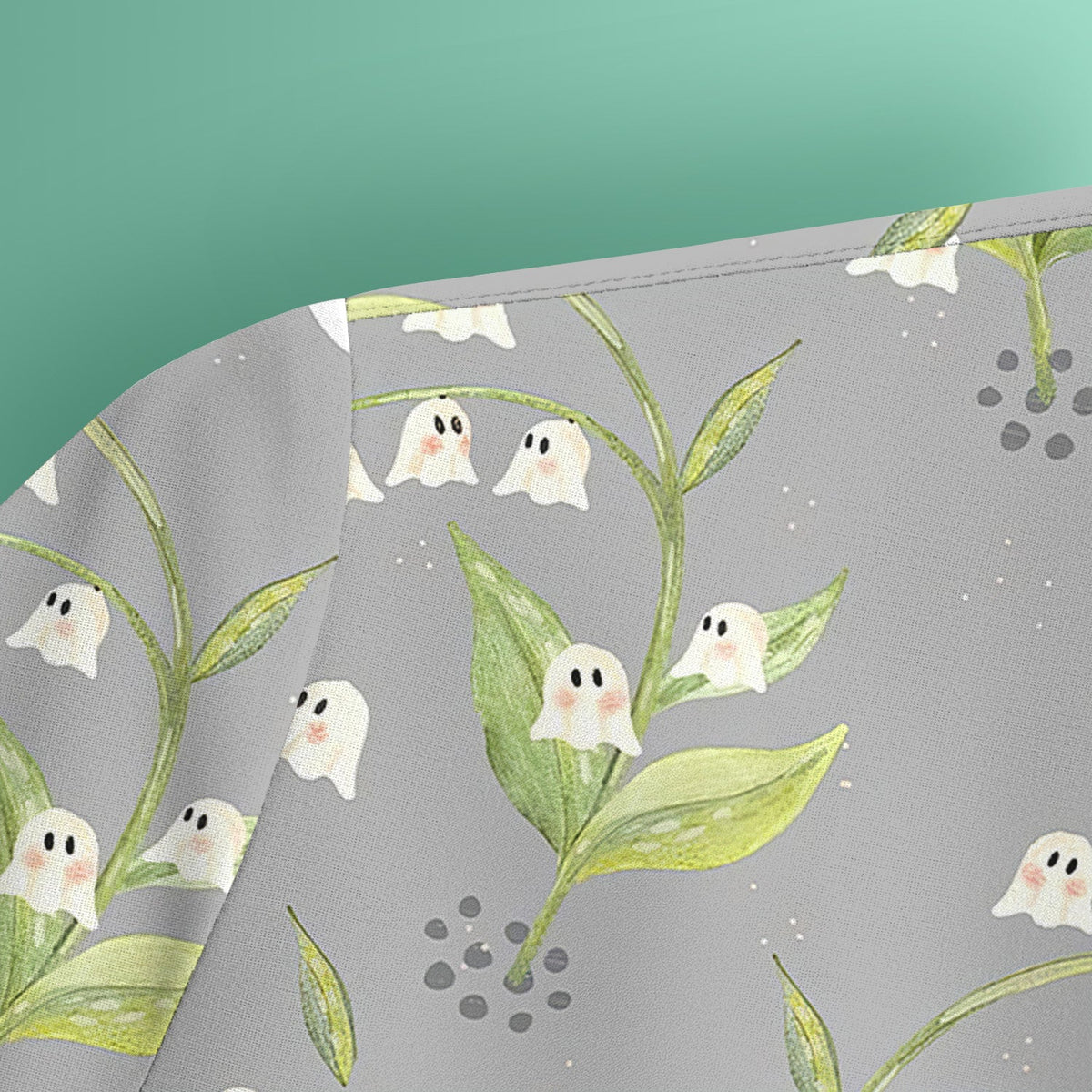 Floral Ghost Lily Nurse Shirt