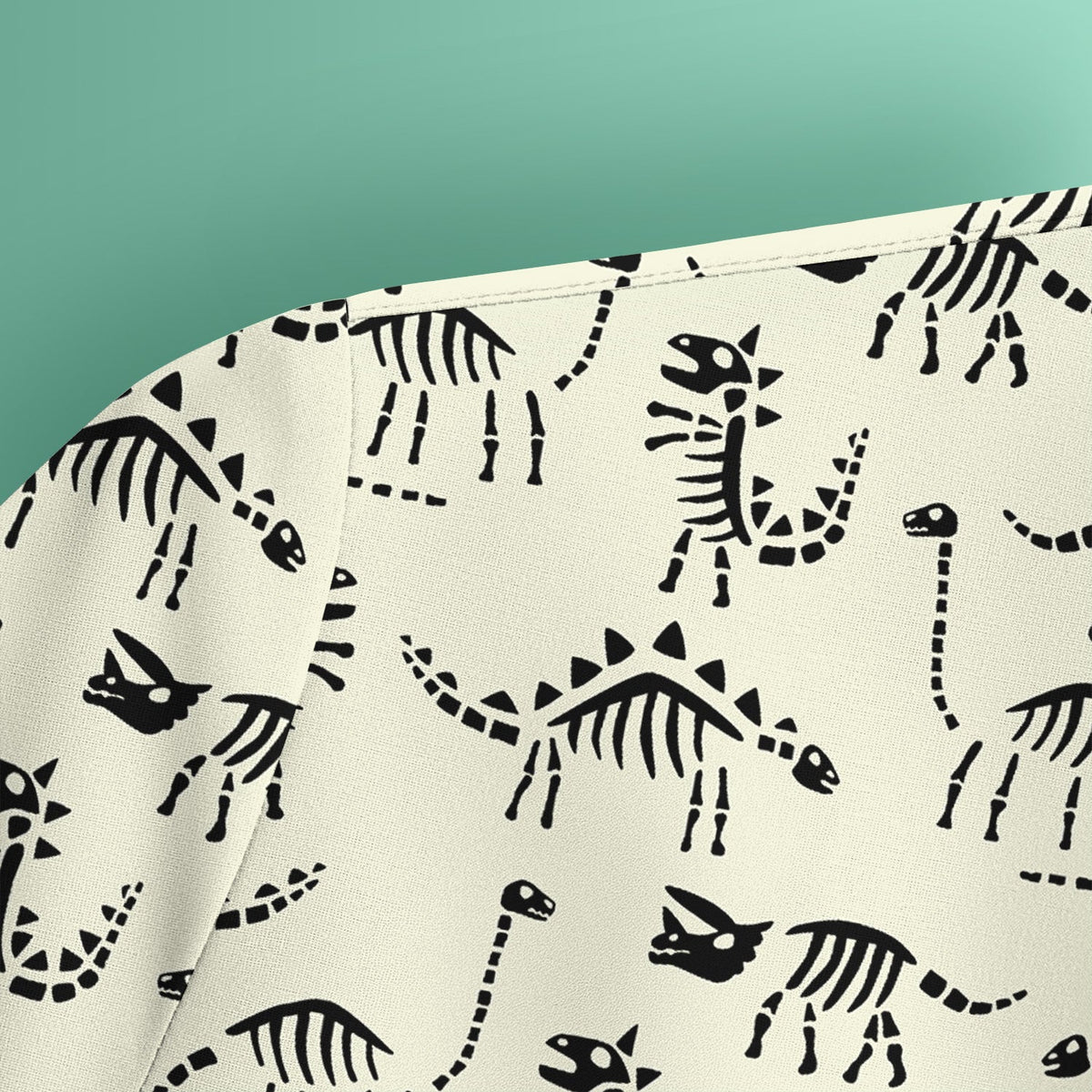 Dinosaur Skeleton Fossil Nurse Scrub Top