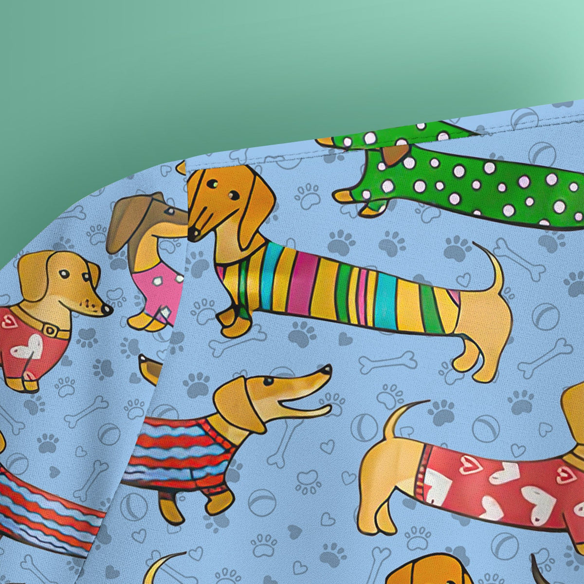 Dachshund Dog Nurse Scrub Top