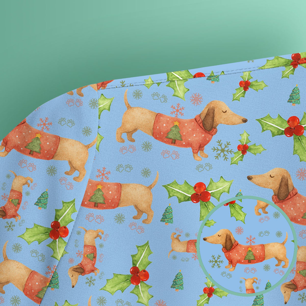 Dachshund Nurse Scrub Top - Christmas Gift