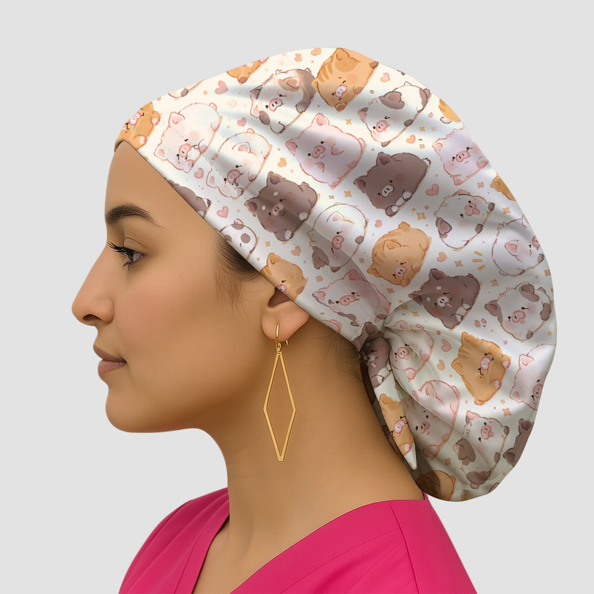 Chubby Pig Scrub Cap