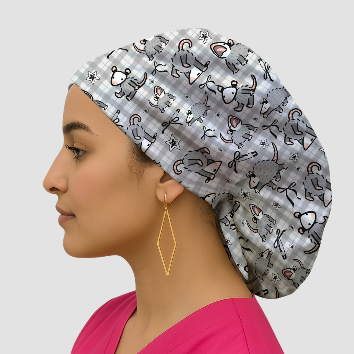 Mouse Cartoon Scrub Cap