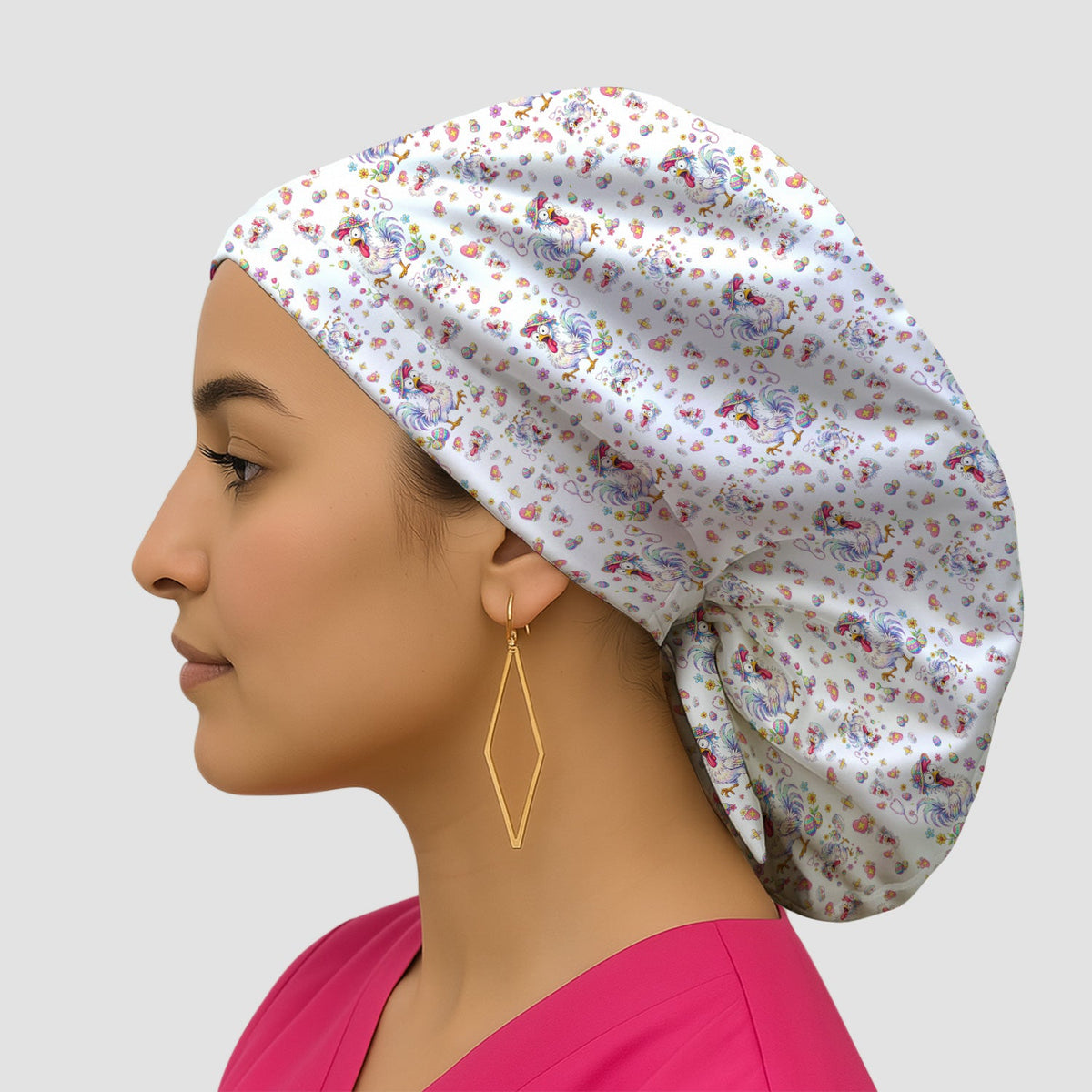 Nurse Chicken Scrub Cap - Easter Gift