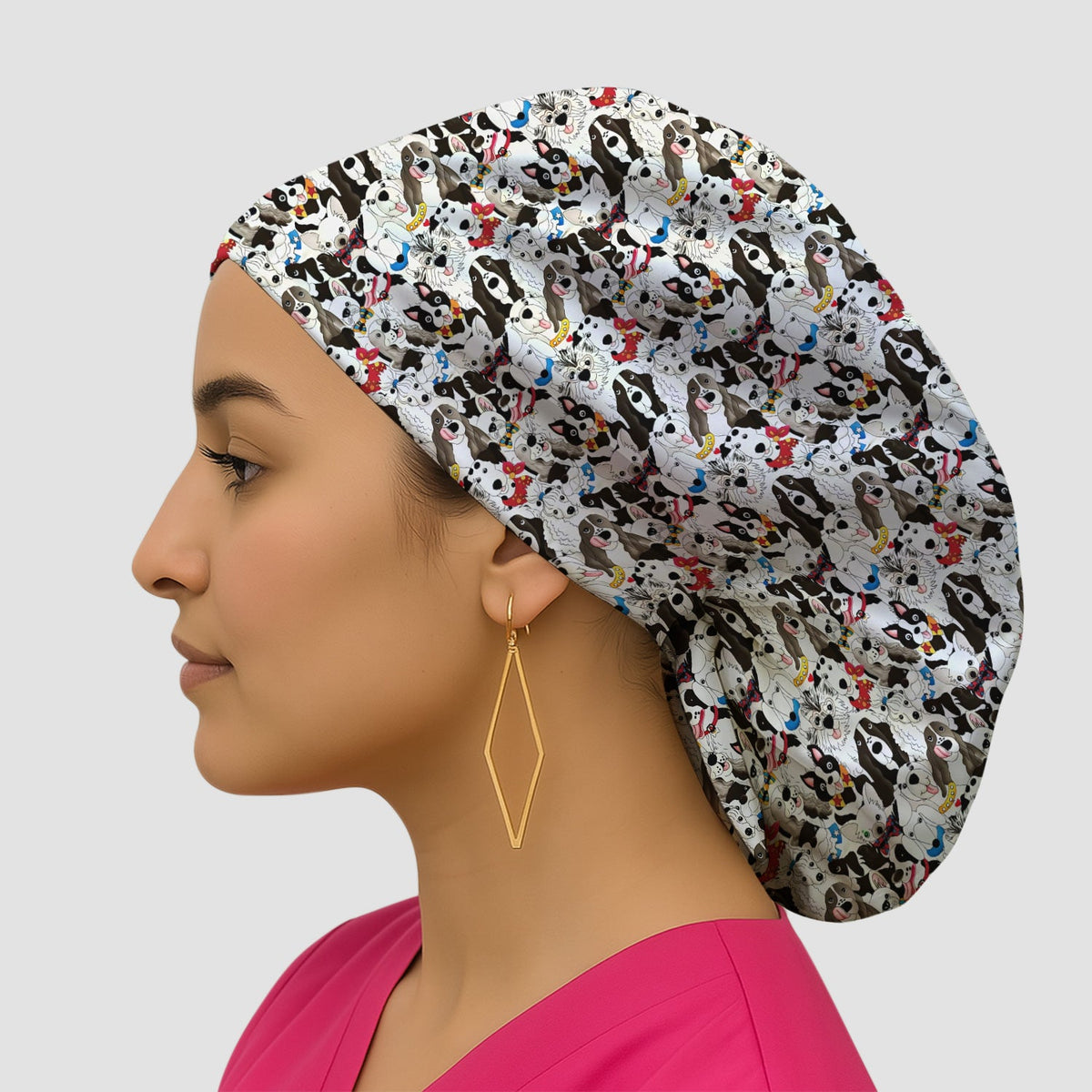 Dog All Over Print Scrub Cap