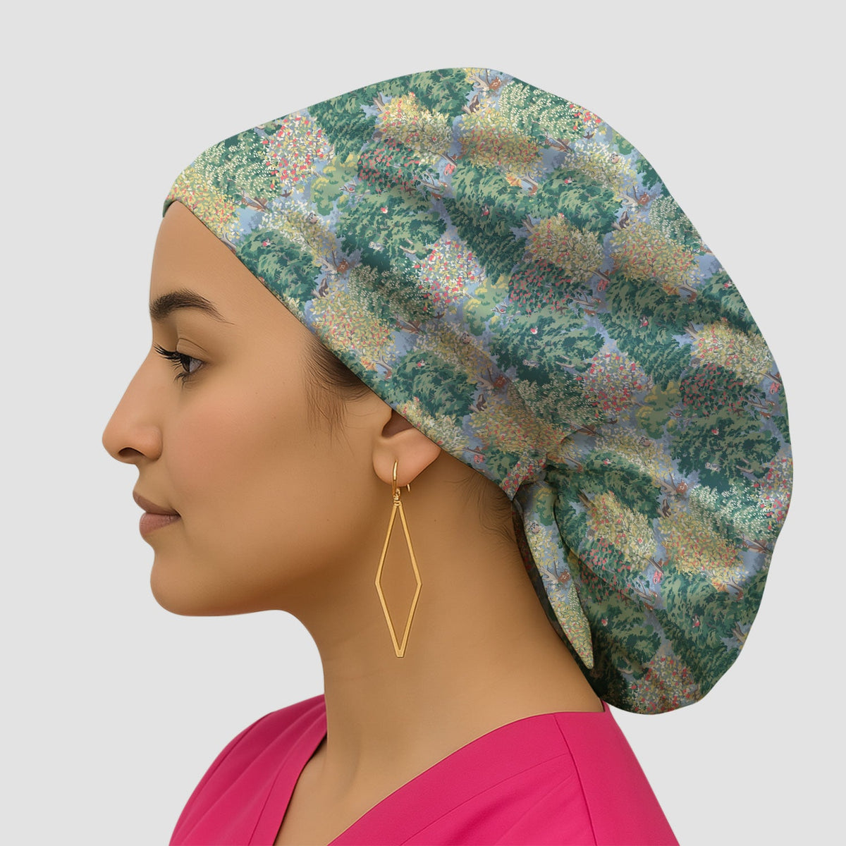 Forest Landscape Scrub Cap