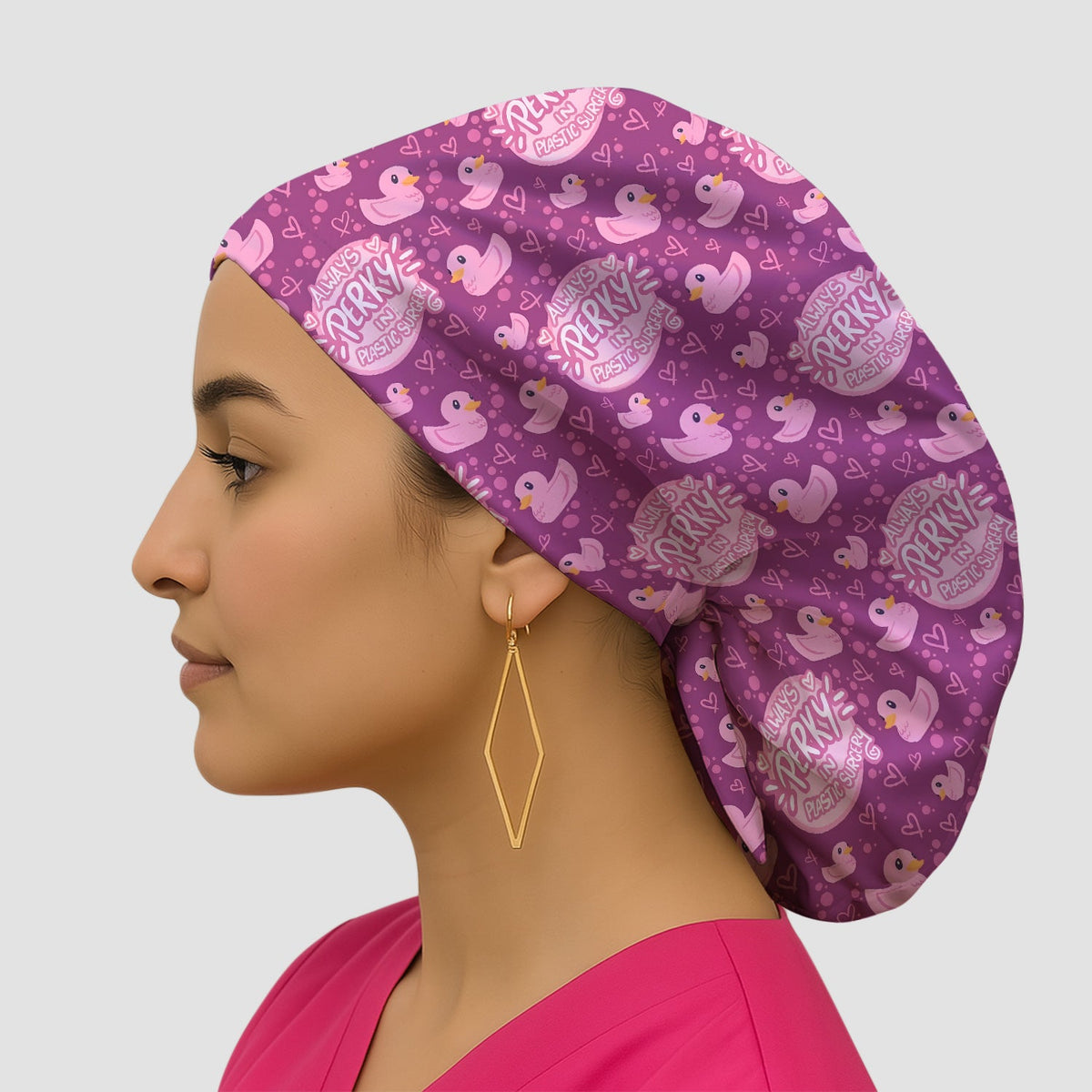 Always Perky Plastic Surgery Duck Scrub Cap