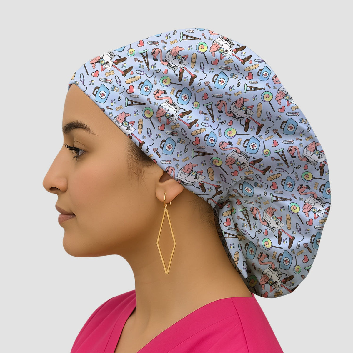 Flamingo Medical Scrub Cap