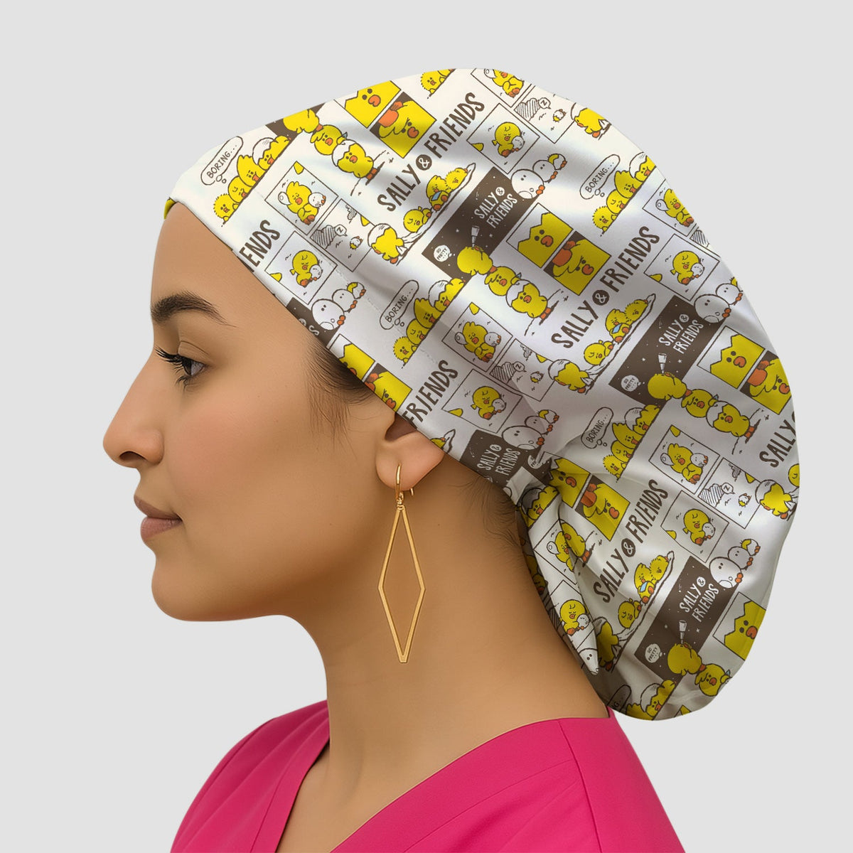 Chick Comic Scrub Cap