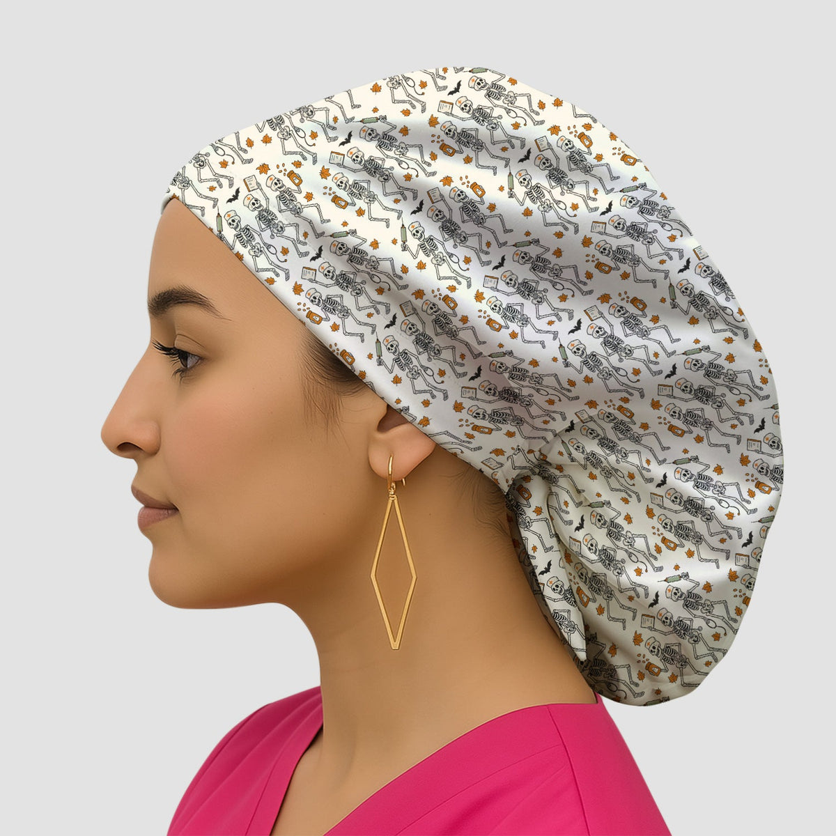 Skeleton Scrub Cap - Halloween Gift