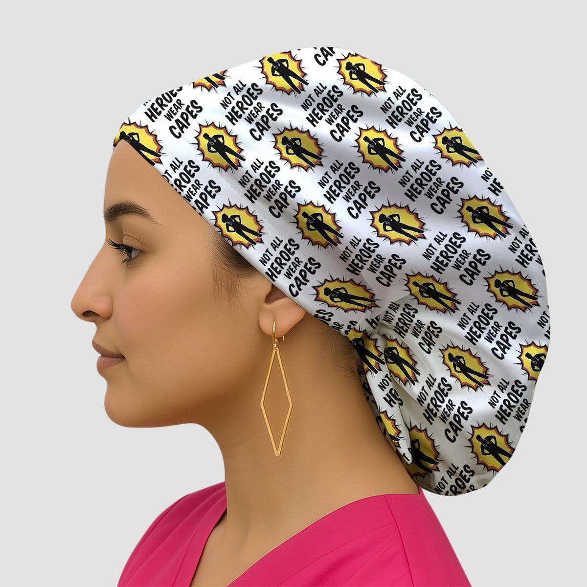 Not All Heroes Wear Capes Nurse Scrub Cap