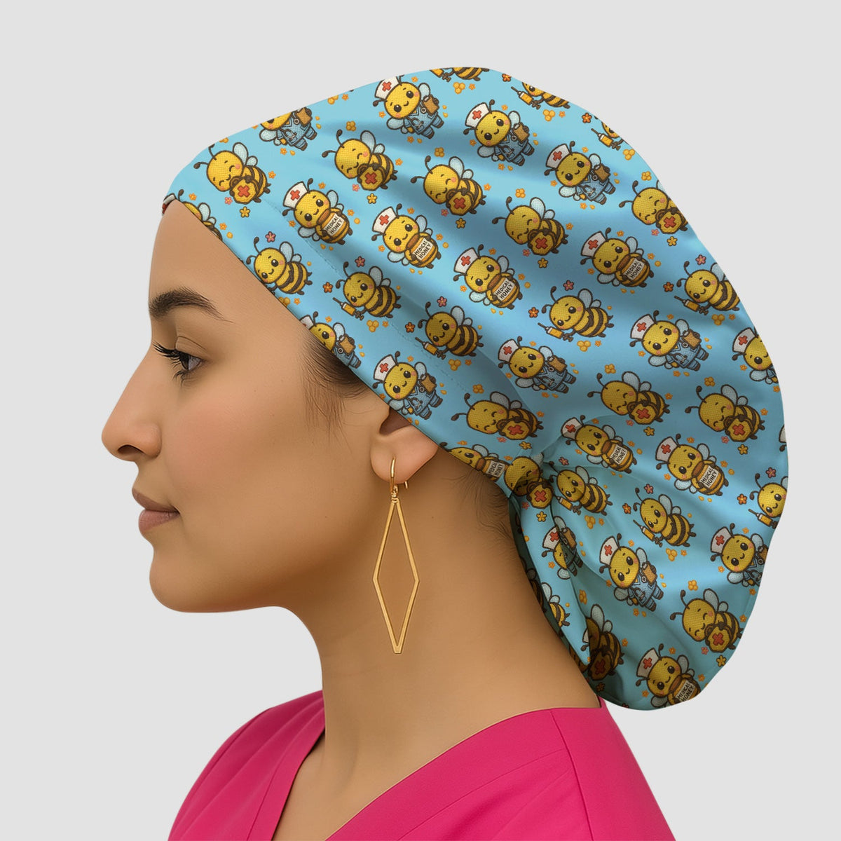 Honey Bee Scrub Cap