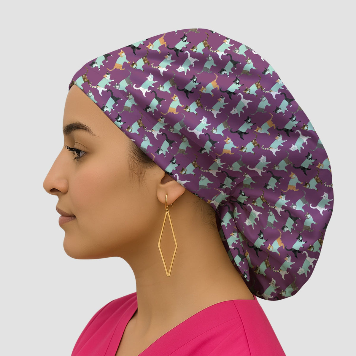 Cat Nurse Scrub Cap