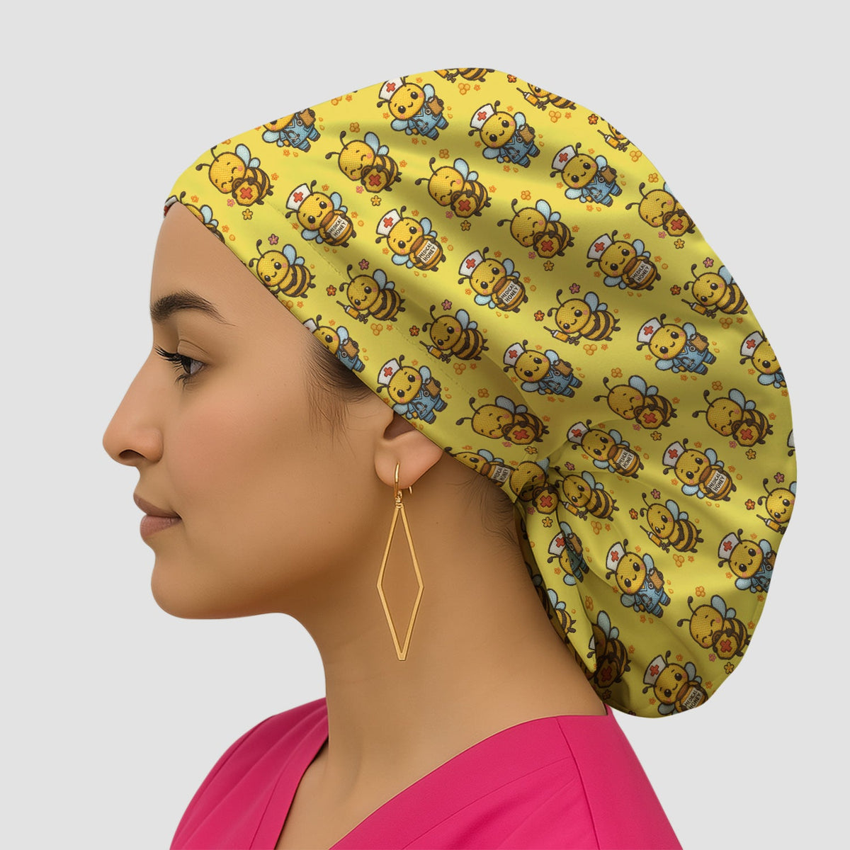 Honey Bee Scrub Cap