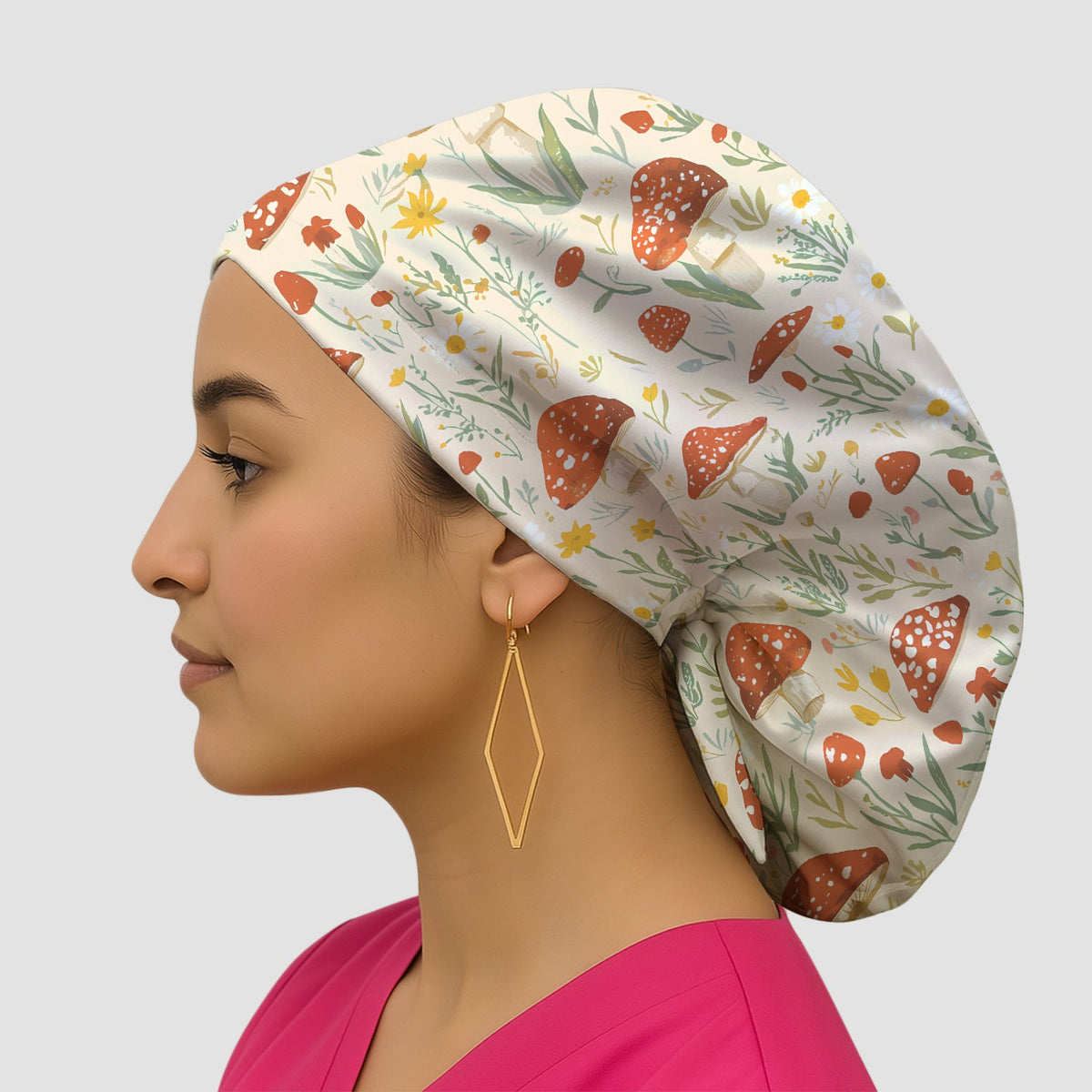 Mushroom Wildflower Scrub Cap