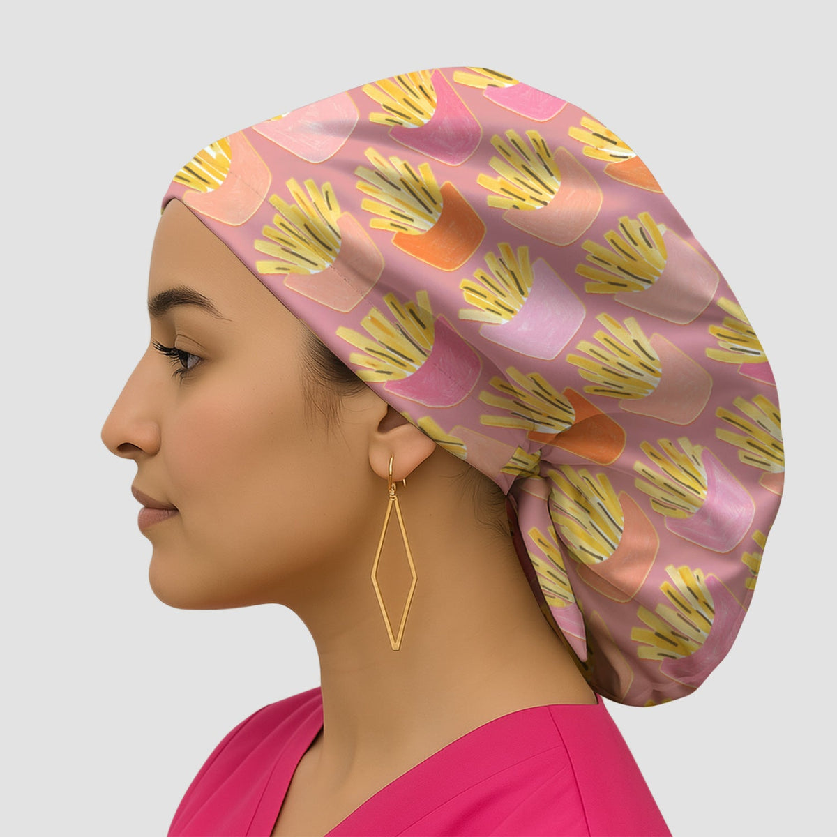 French Fries Scrub Cap