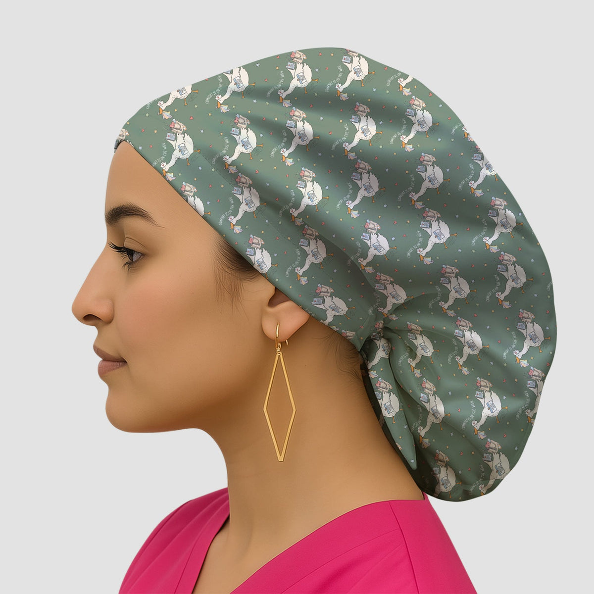 Comfort Is On The Way Goose Scrub Cap