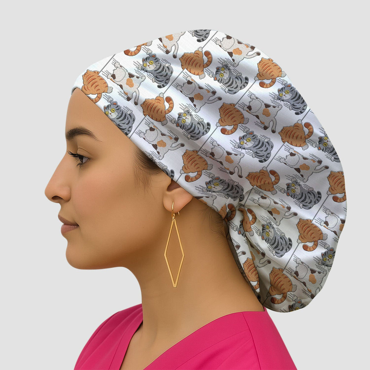 Cats Scrub Cap