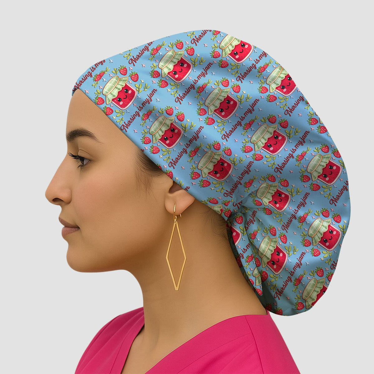 Strawberry Jam Scrub Cap