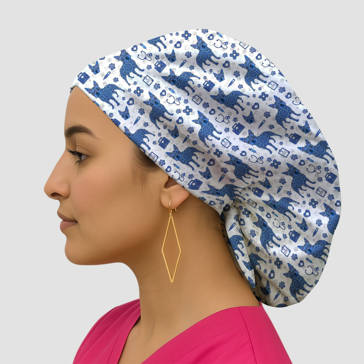 Blue Heeler Australian Cattle Dog Scrub Cap
