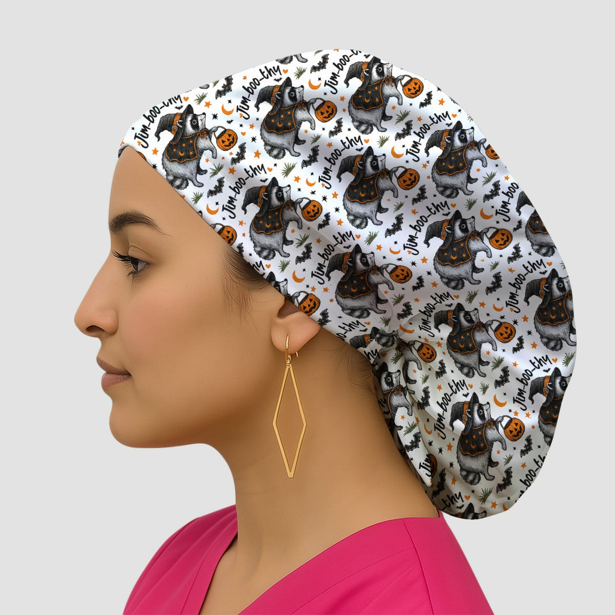 Jim Boo Thy Raccoon Scrub Cap