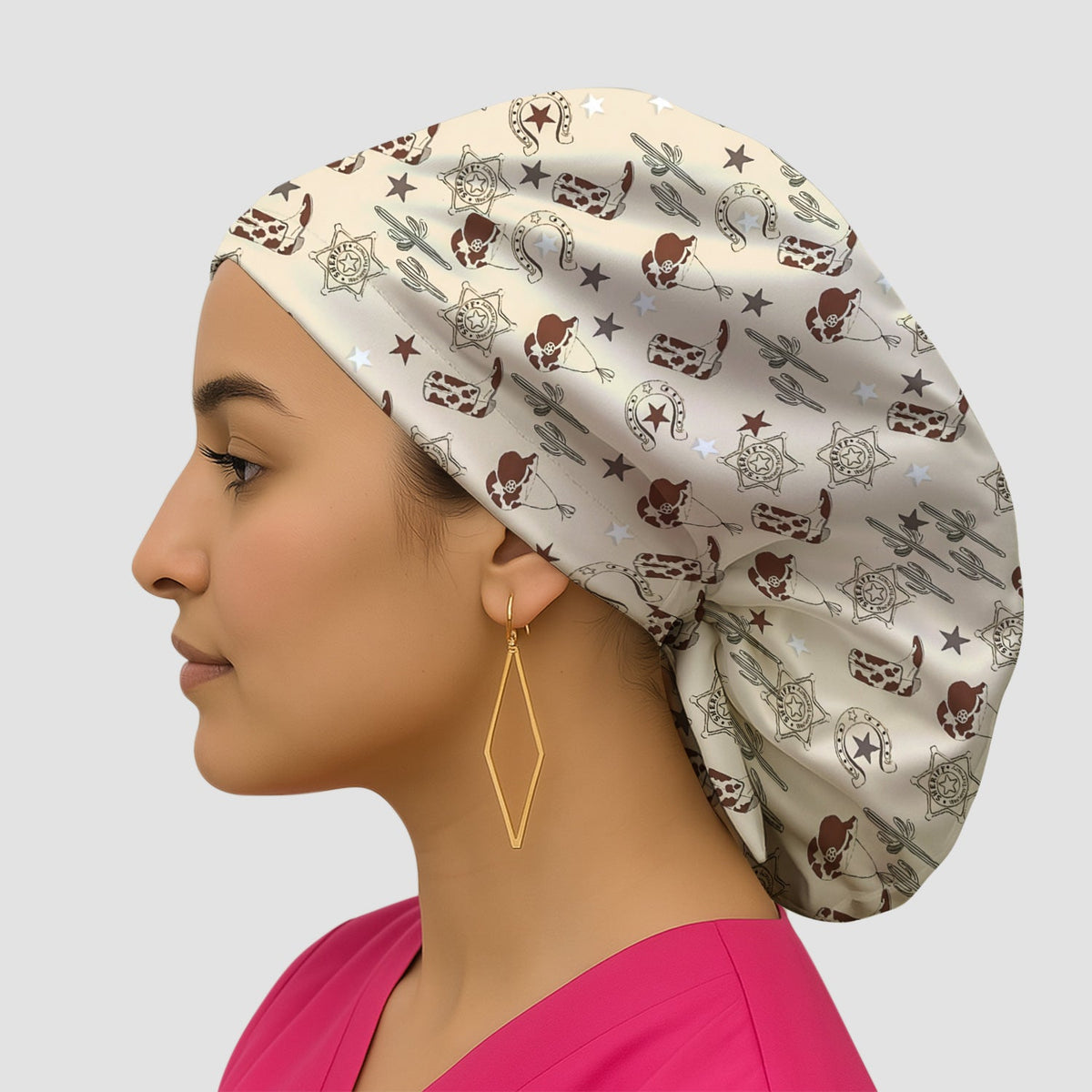 Cowboy Hats & Boots Scrub Cap