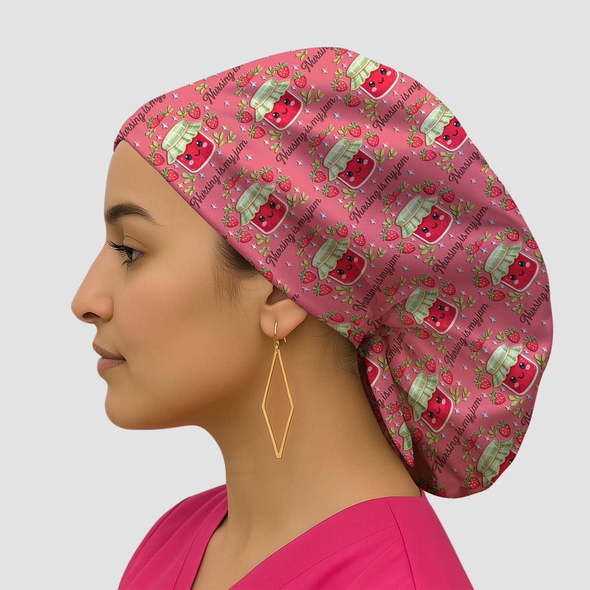 Strawberry Jam Scrub Cap