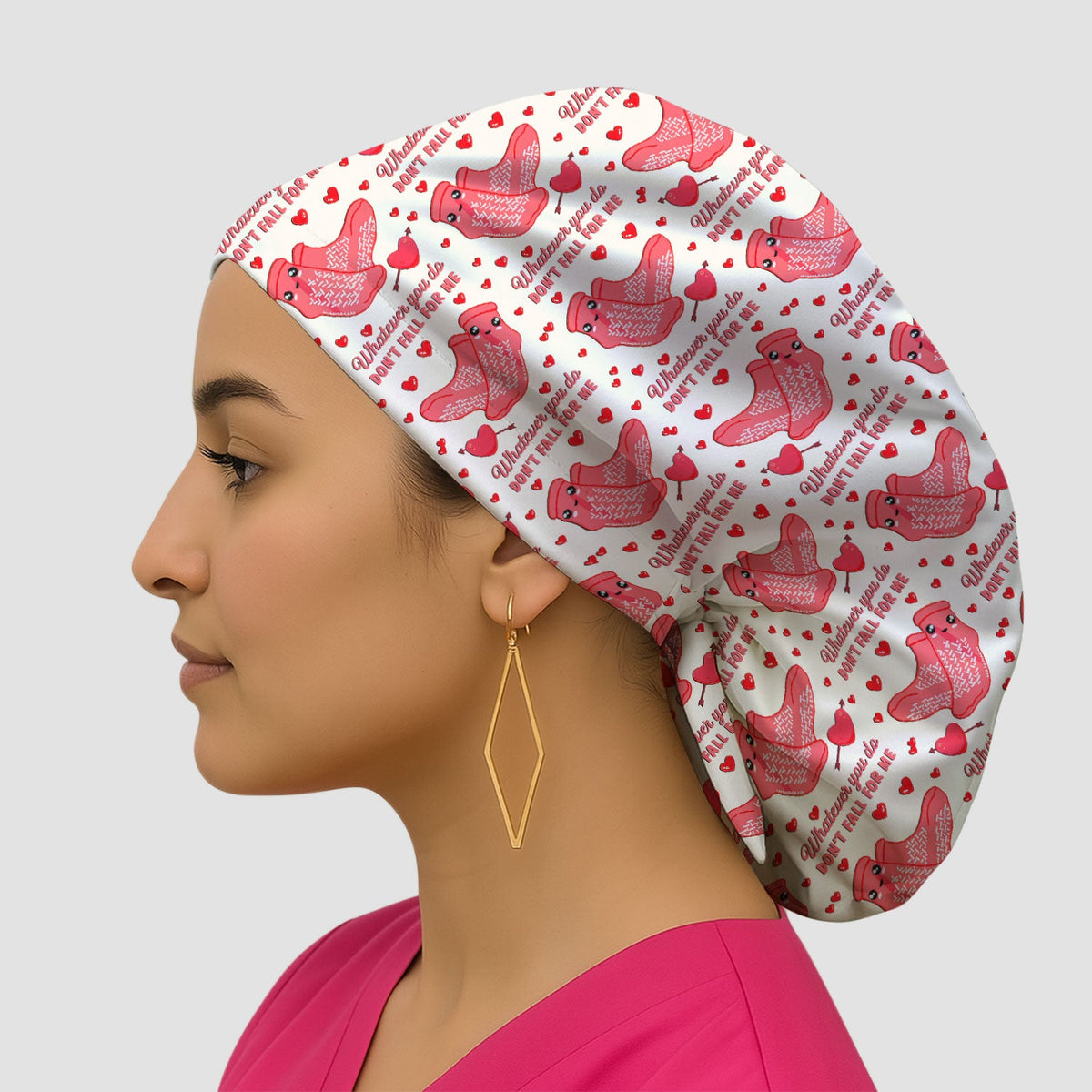 Valentine Funny Love Quote Scrub Cap