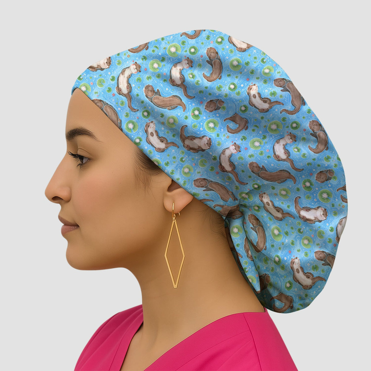 Otter Lily Pond Scrub Cap