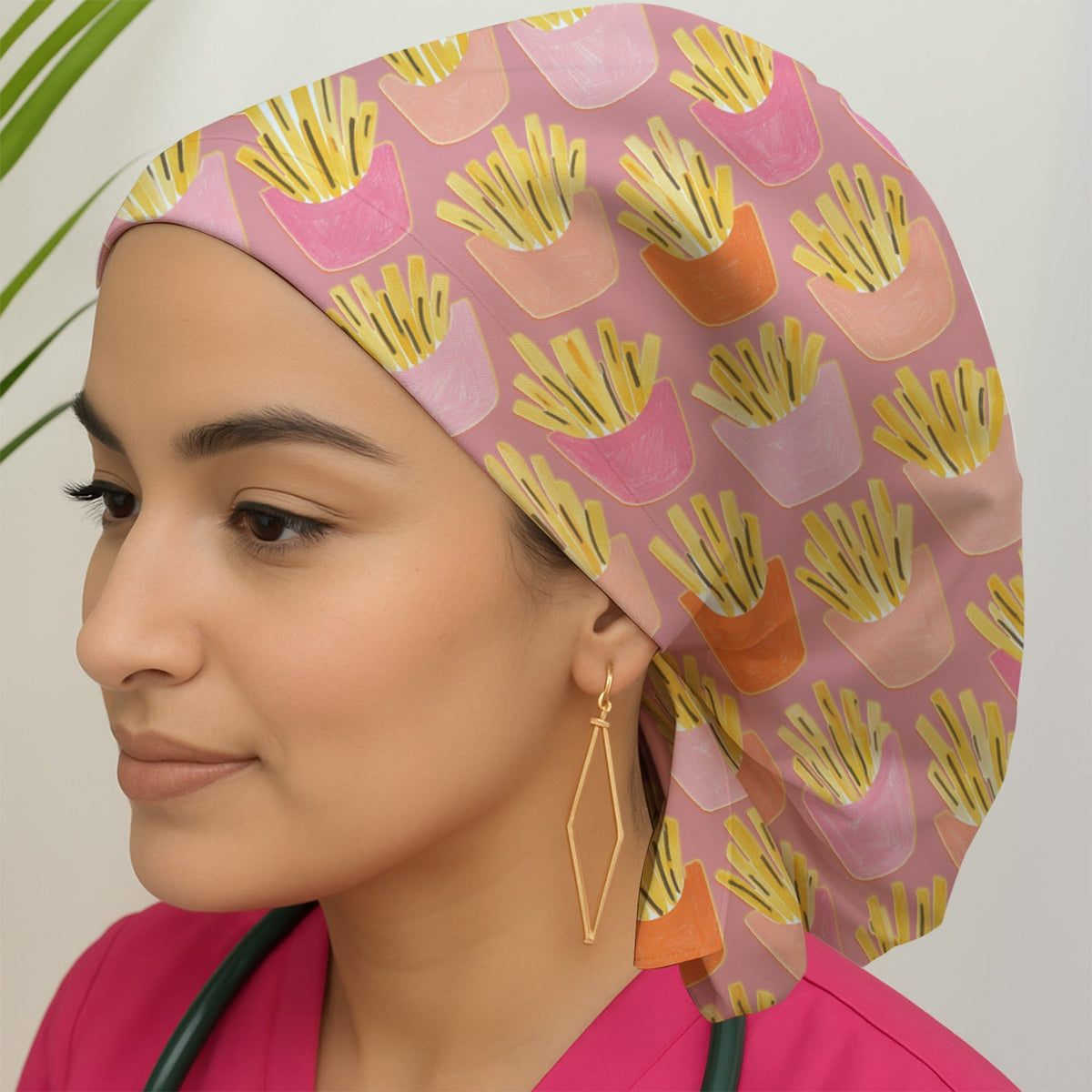 French Fries Scrub Cap