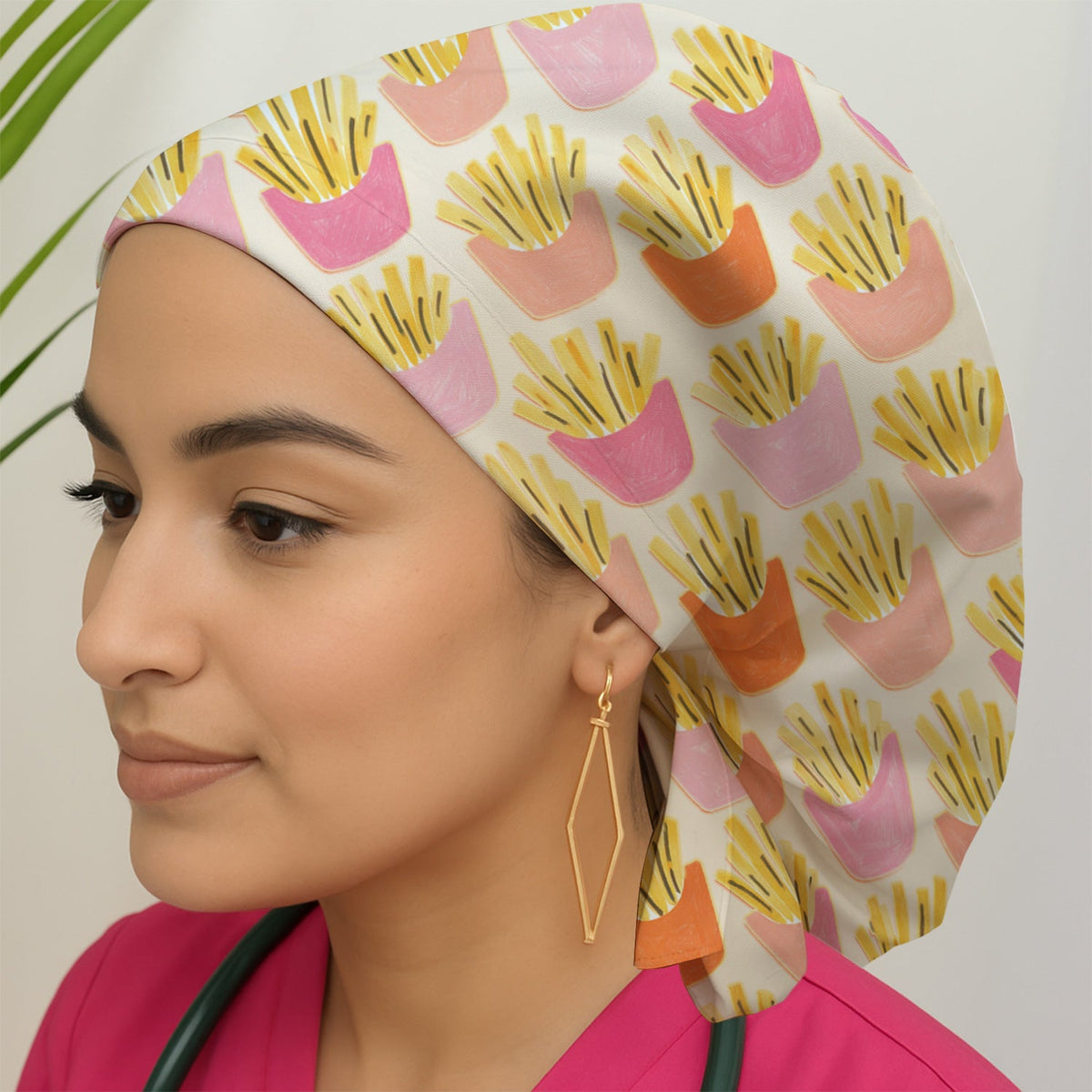 French Fries Scrub Cap