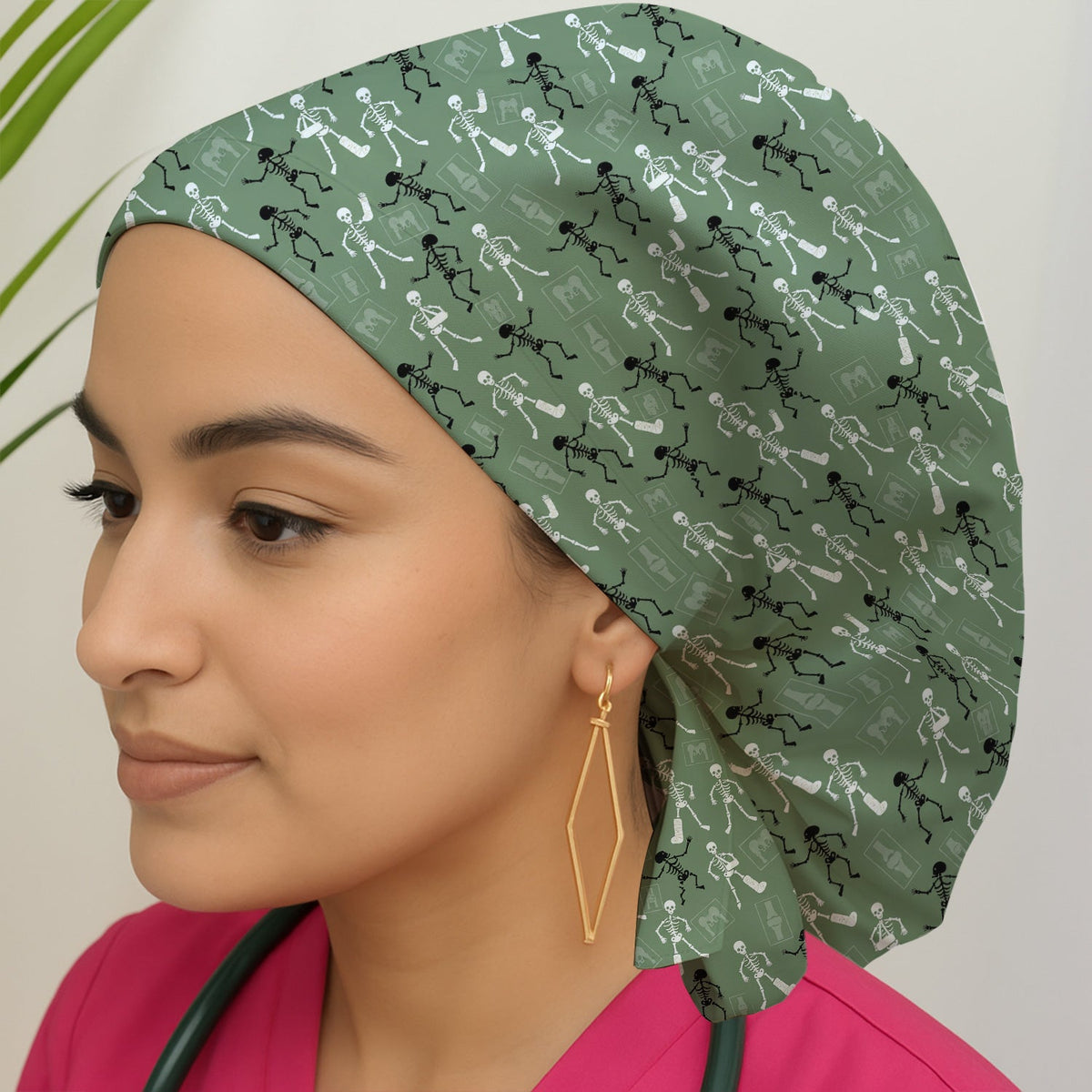 Orthopedic Skeleton Scrub Cap - Halloween Gift For Nurse