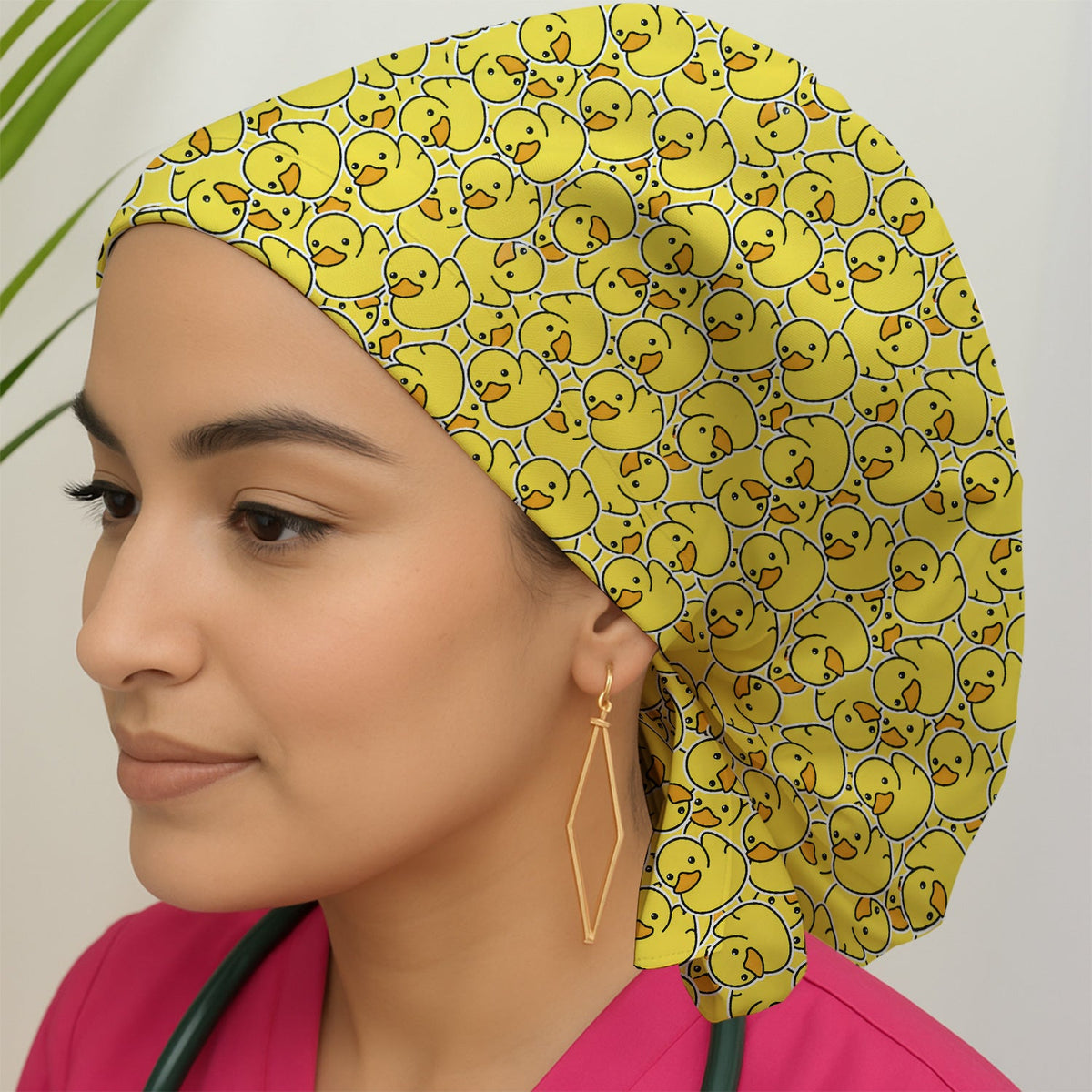 Yellow Rubber Duck Scrub Cap