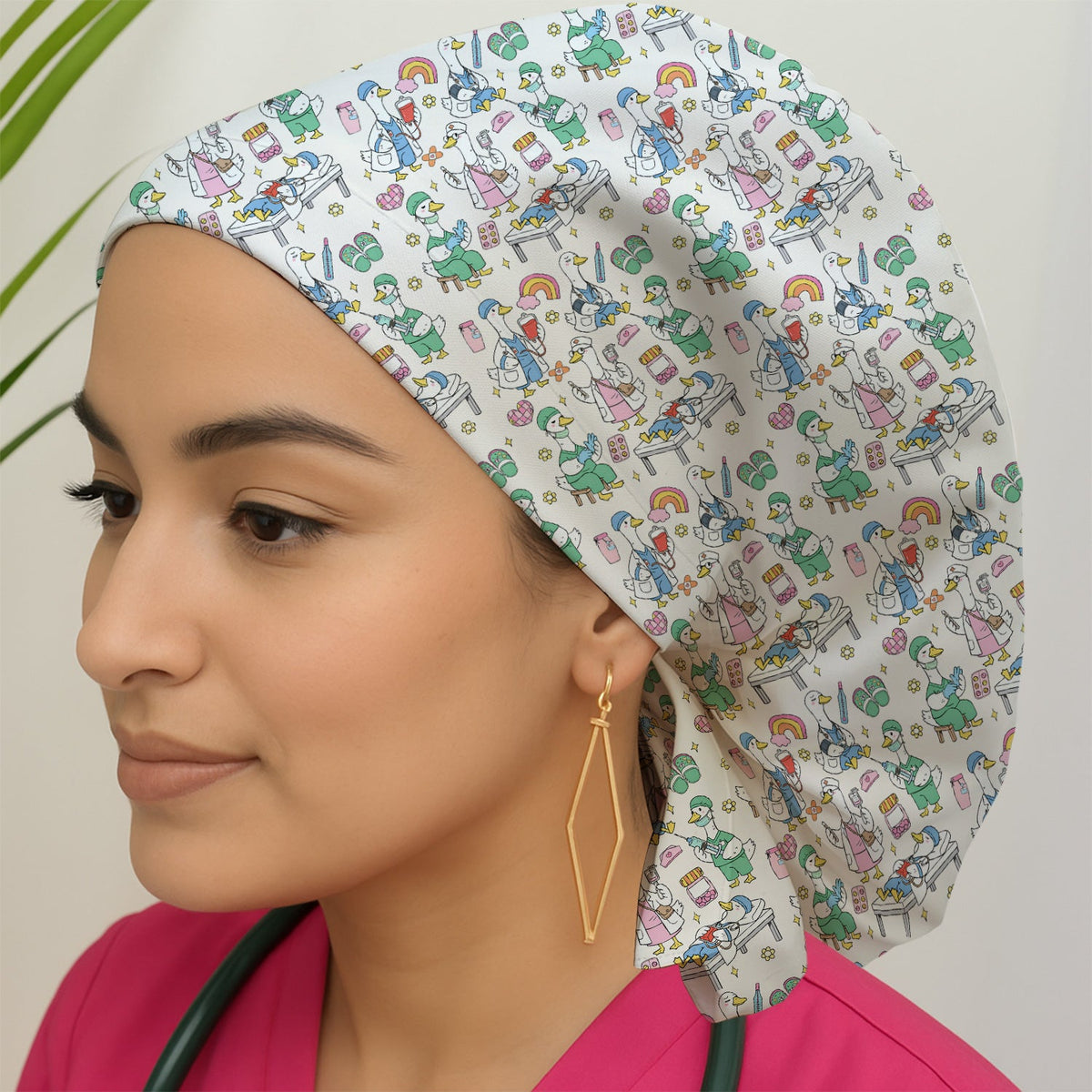 Duck Medical Doodle Scrub Cap