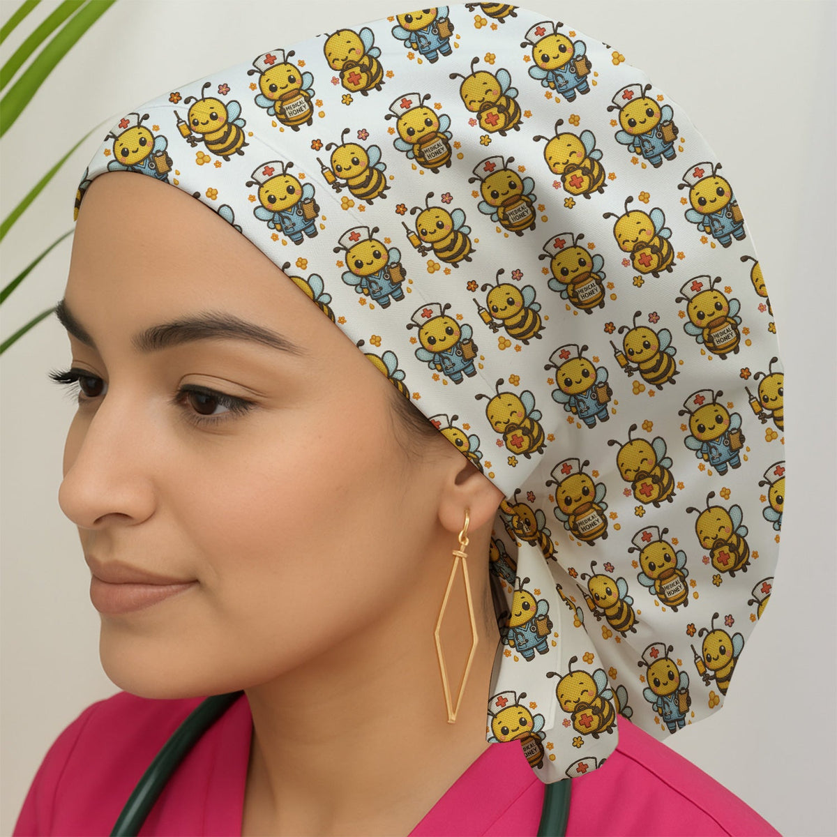 Honey Bee Scrub Cap