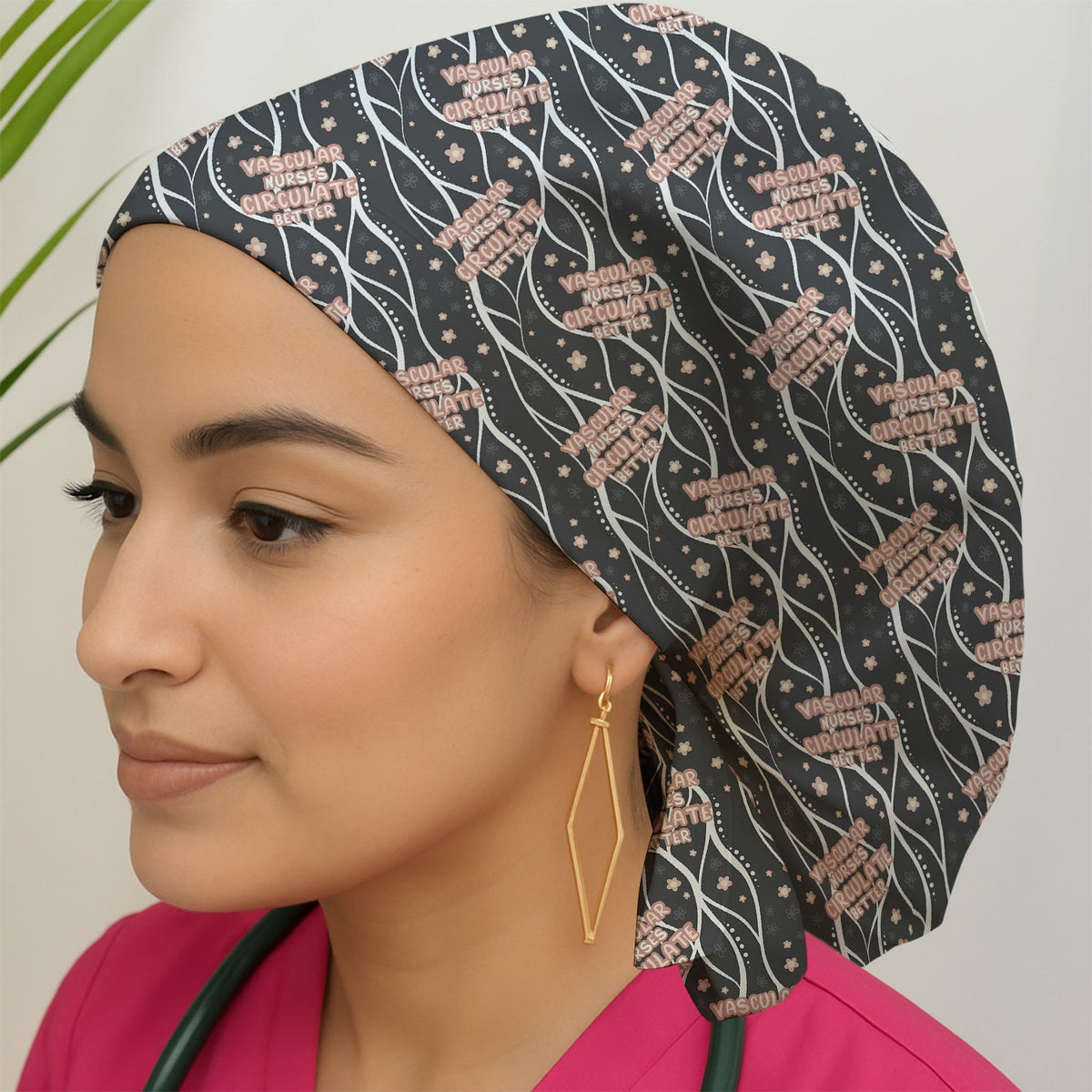 Vascular Nurse Circulation Awareness Scrub Cap
