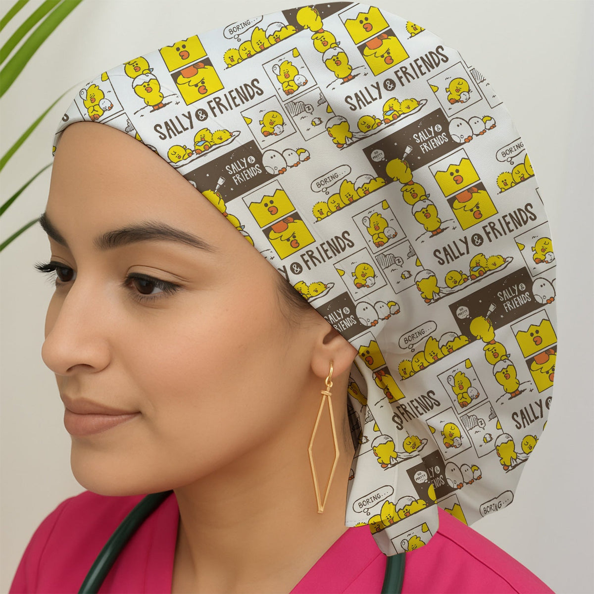 Chick Comic Scrub Cap