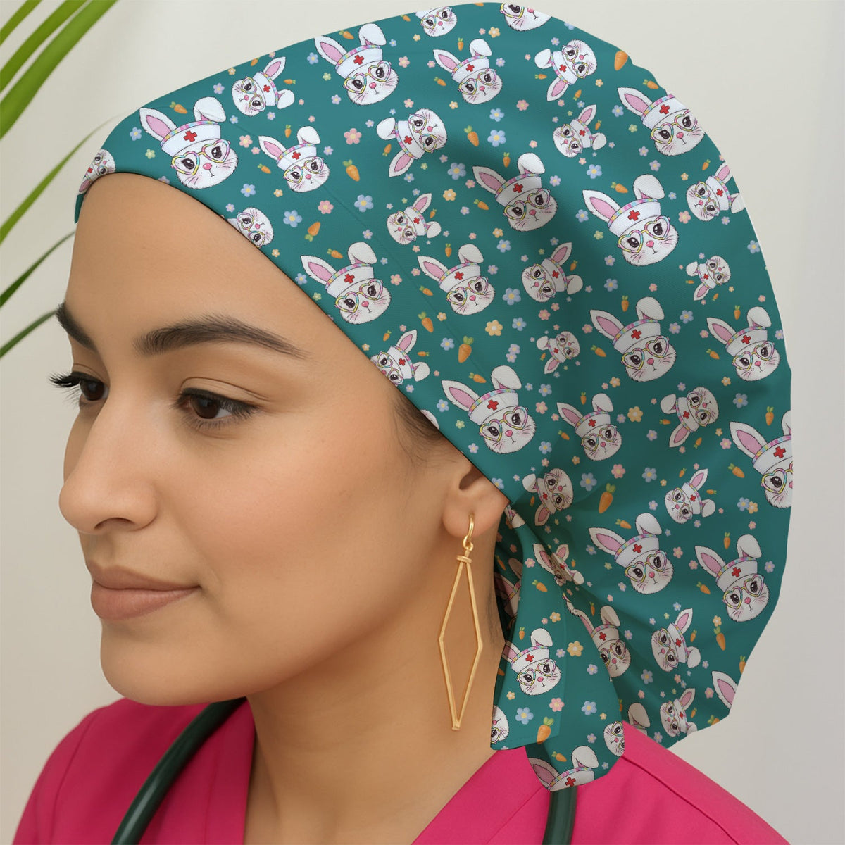 Nurse Bunny Scrub Cap