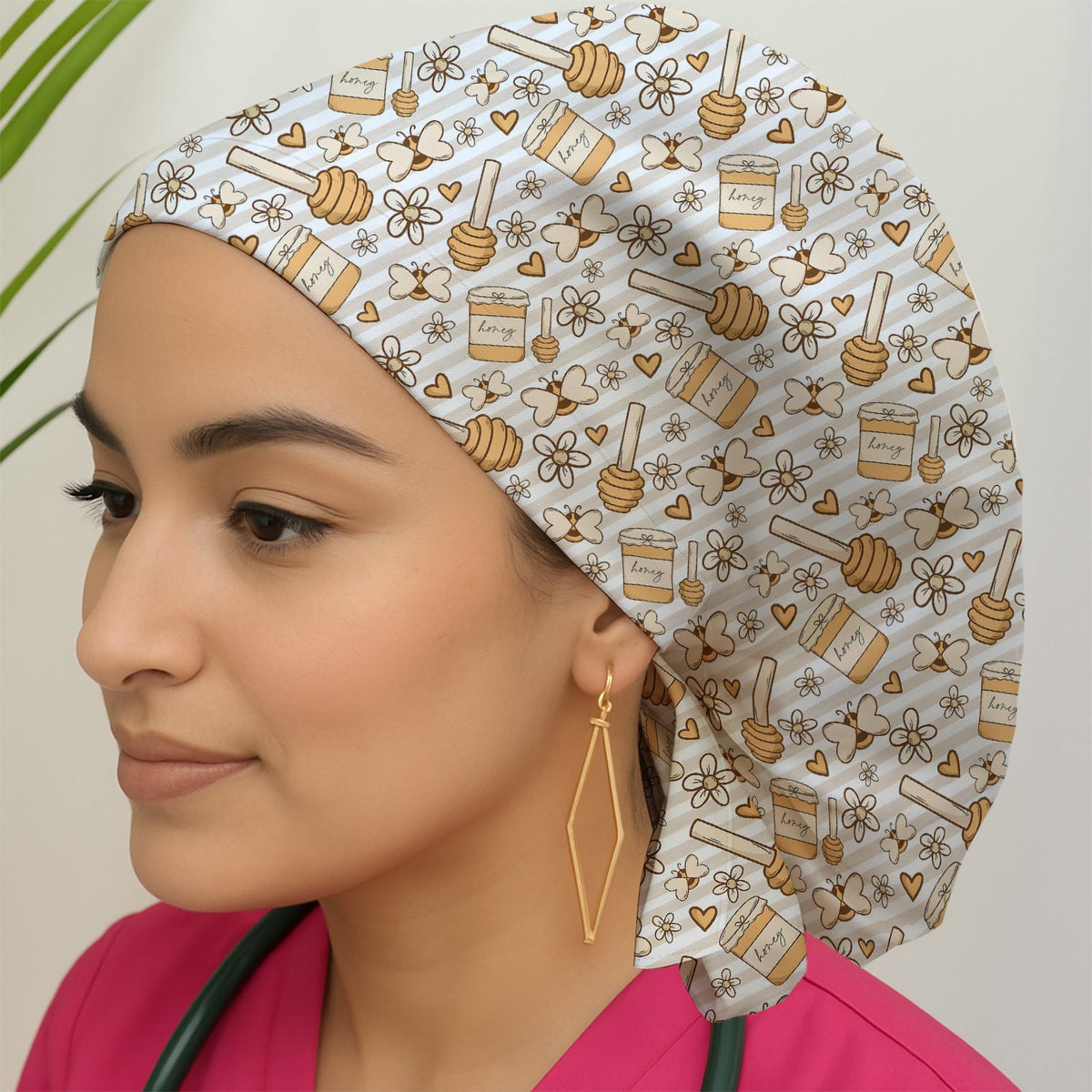 Honey Jar Daisy Scrub Cap For Nurse