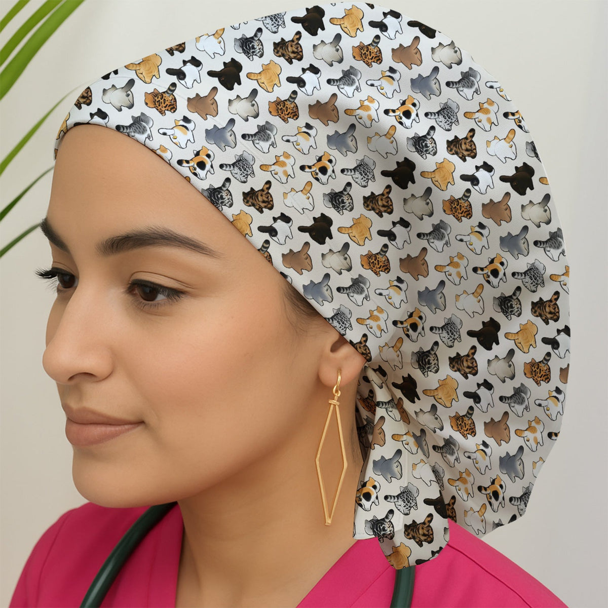 Cat Butt Scrub Cap