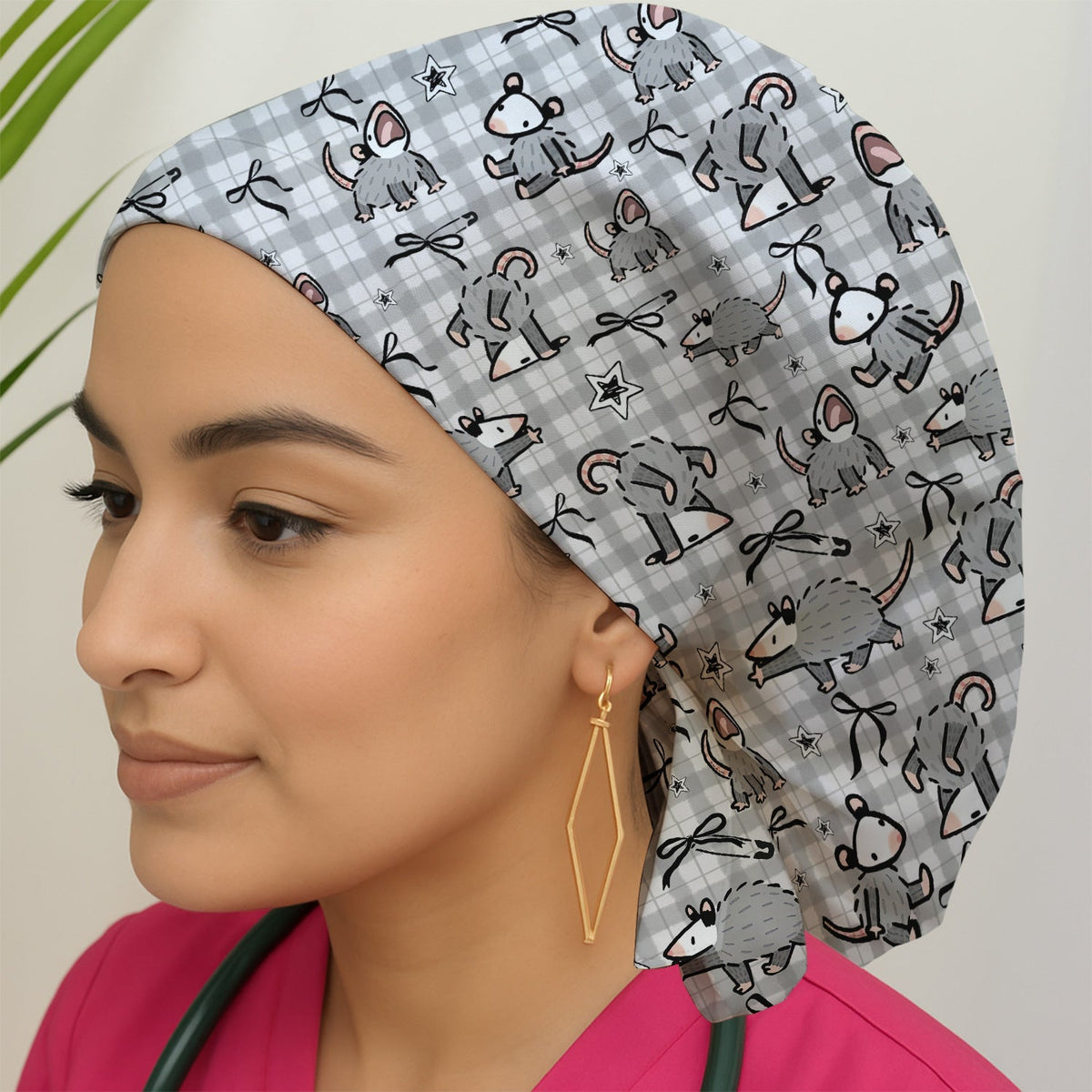 Mouse Cartoon Scrub Cap