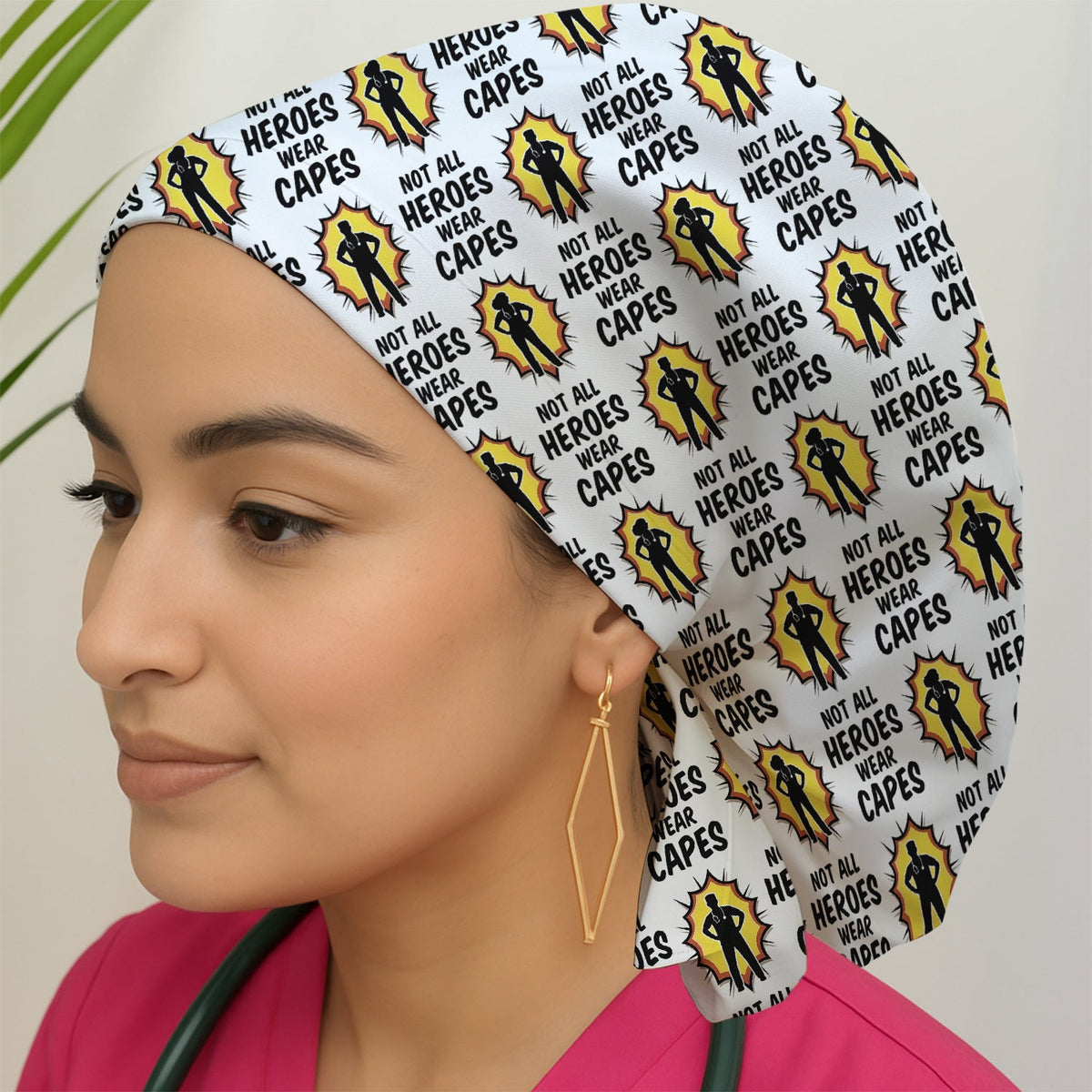 Not All Heroes Wear Capes Nurse Scrub Cap