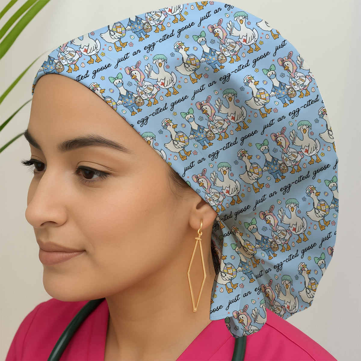 Nurse Goose Scrub Cap - Easter Gift