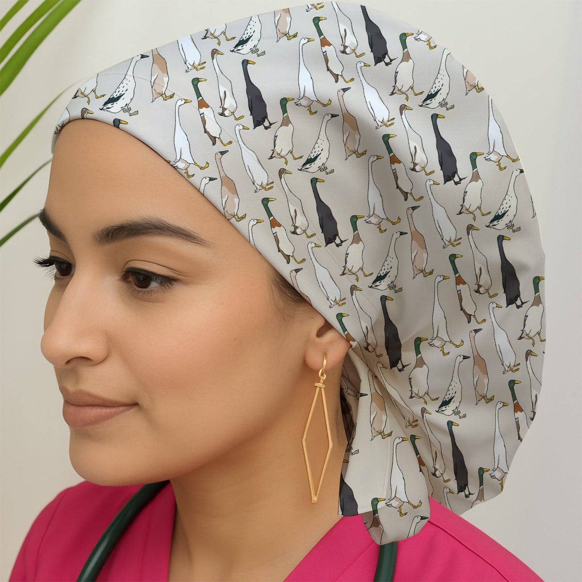 Duck Farm Animal Scrub Cap
