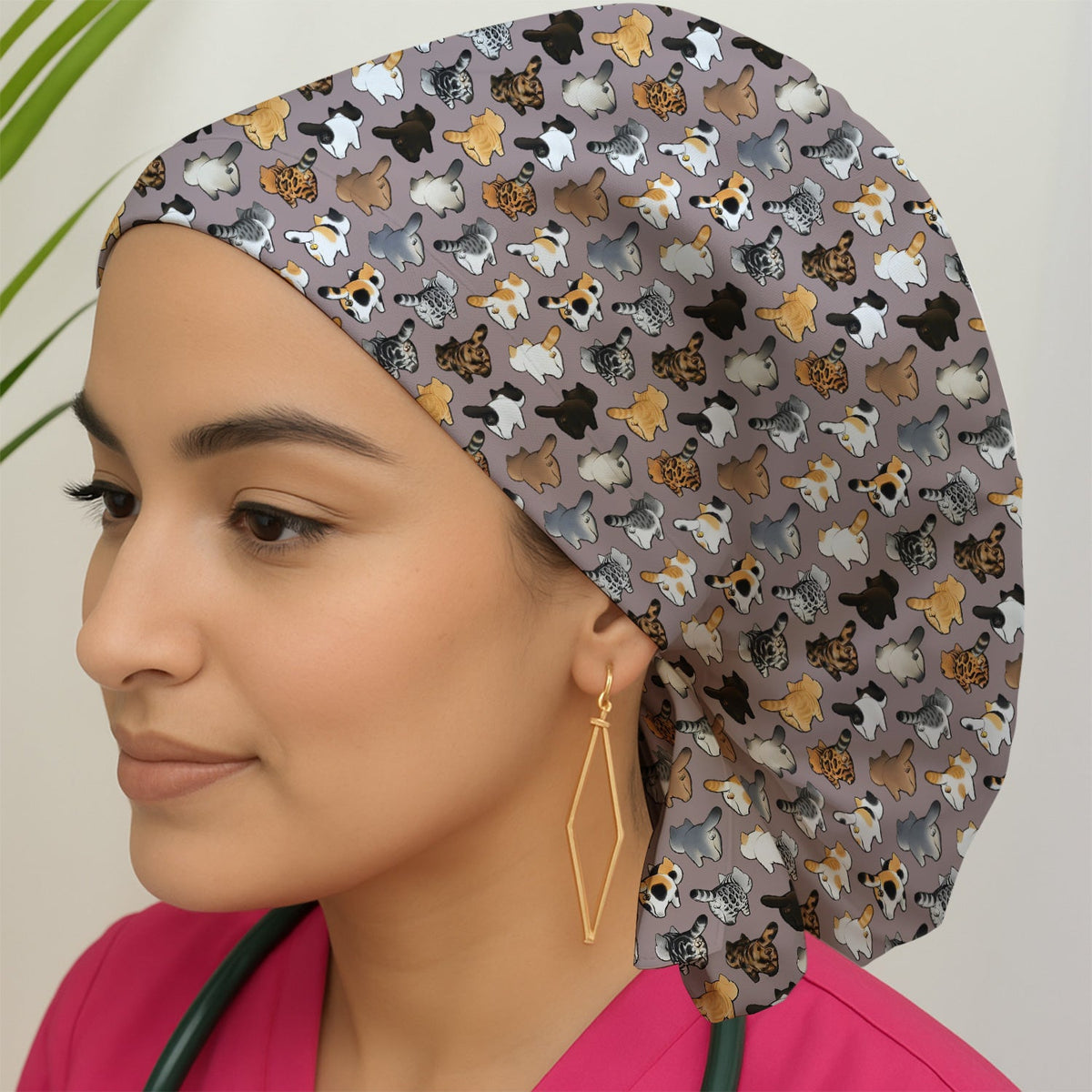 Cat Butt Scrub Cap