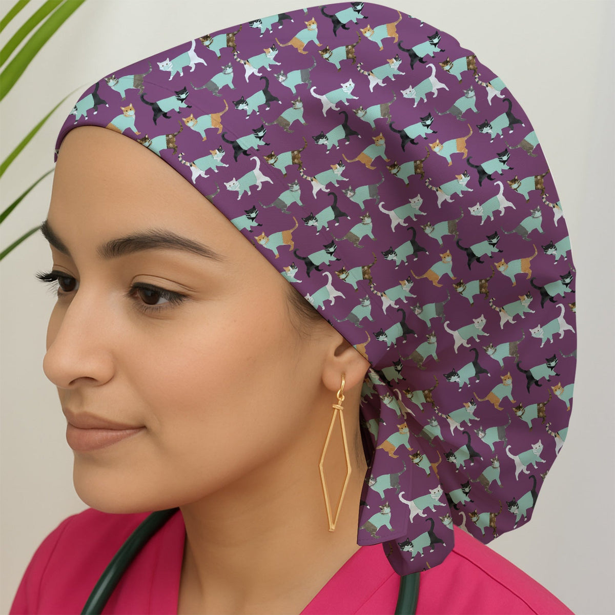 Cat Nurse Scrub Cap