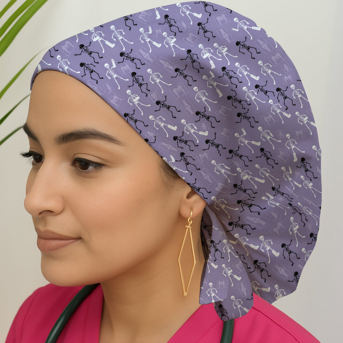 Orthopedic Skeleton Scrub Cap - Halloween Gift For Nurse