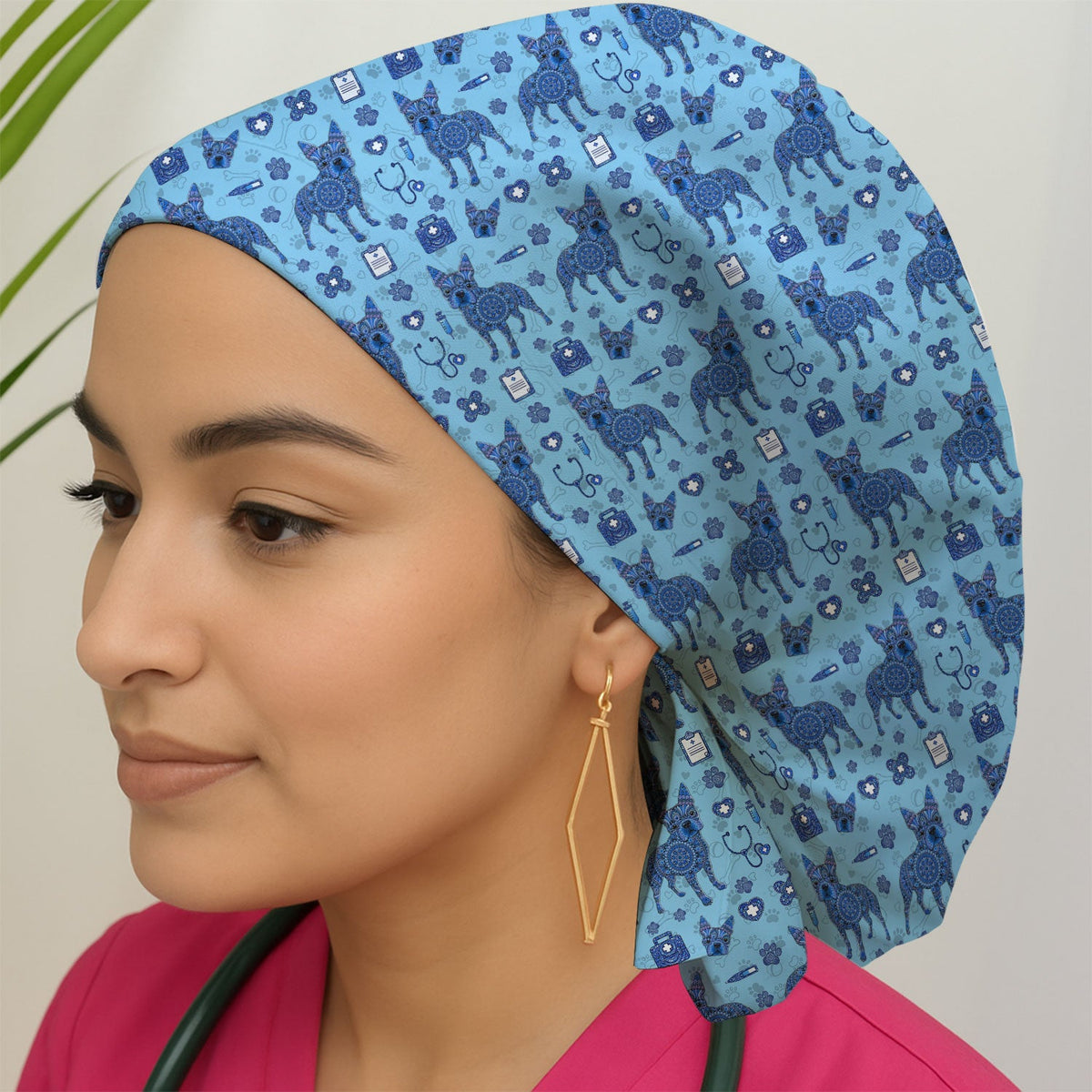 Blue Heeler Australian Cattle Dog Scrub Cap