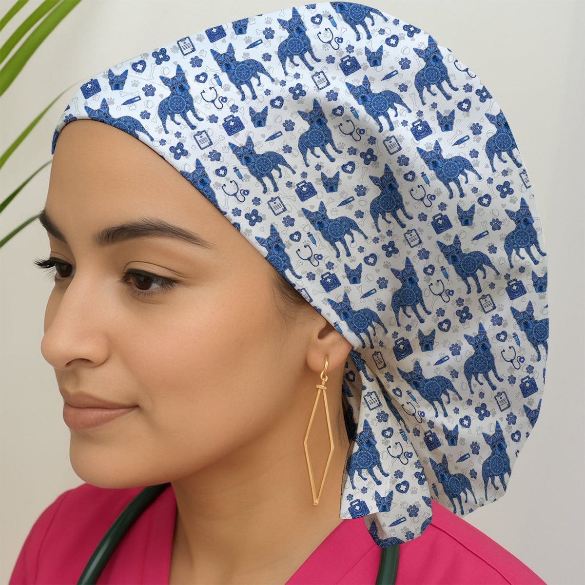 Blue Heeler Australian Cattle Dog Scrub Cap
